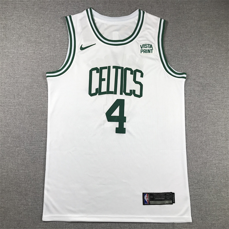 Men Boston Celtics #4 Holiday White Nike 2025 NBA Jersey